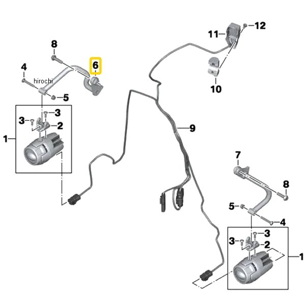 BMW純正 補助前照灯ホルダー RH 63178541630 JP店
