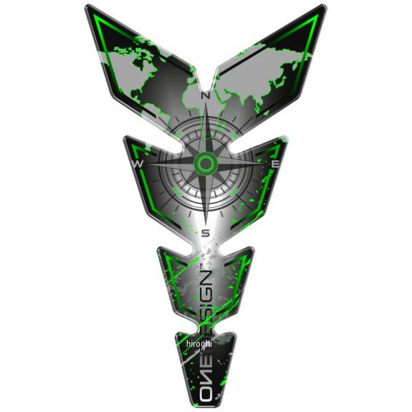 【メーカー在庫あり】 ワンデザイン ONEDESIGN タンクパッド ナロー カーディナル 223x134mm グレー/緑..