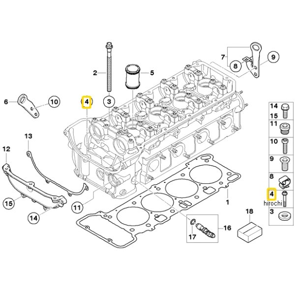 BMW純正 ワッシャー付き ISA ボルト 07129905538 JP店