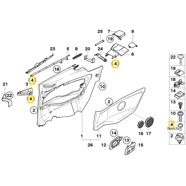 BMW純正 スクリュー カラー付 07146961198 JP店