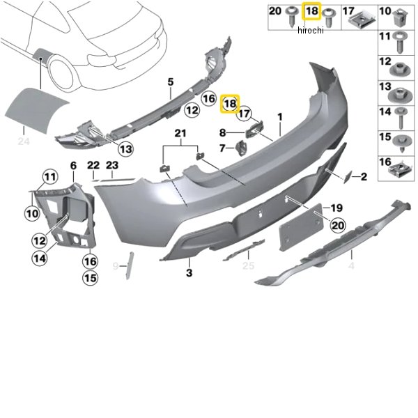 BMW純正 フィリスター ヘッド スクリュー 07147311315 JP店