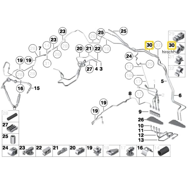 BMW純正 ワイア ブラケット 22116758925 JP店