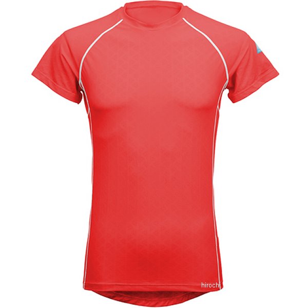 【メーカー在庫あり】 フリーズテック FREEZE TECH 冷感シャツ 半袖クルーネック パフォーマンスライン 赤 Sサイズ 25153399 JP店