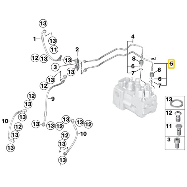BMW純正 F リターン ブレーキ ライン 34327666776 JP店
