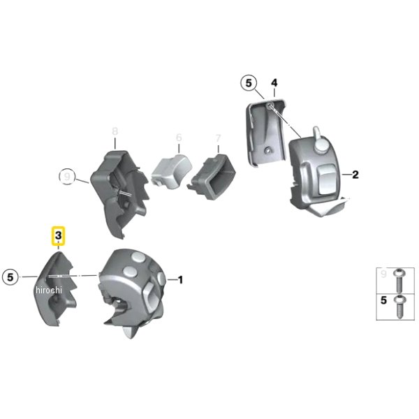 BMW純正 カバー キャップ LH 61317670033 JP店