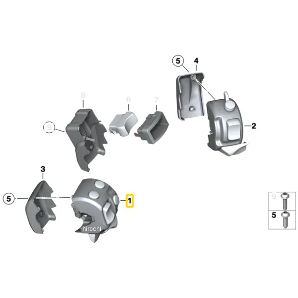 BMW純正 メーター パネル スイッチ LH 61317704615 JP店