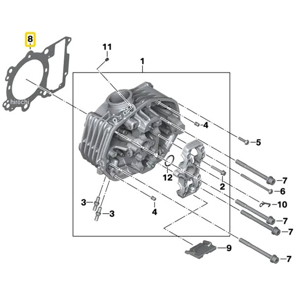 BMW純正 シリンダー ヘッド ガスケット 3 位置 RH 11128382758 JP店