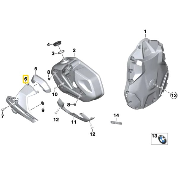 BMW純正 イグニッション コイル カバー フライス加工済み 左 11128405495 JP店