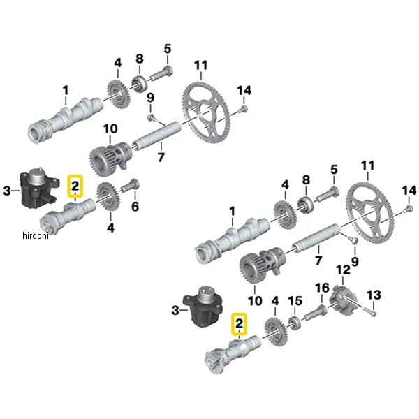 BMW純正 エキゾースト側カムシャフト RH 11318394096 JP店