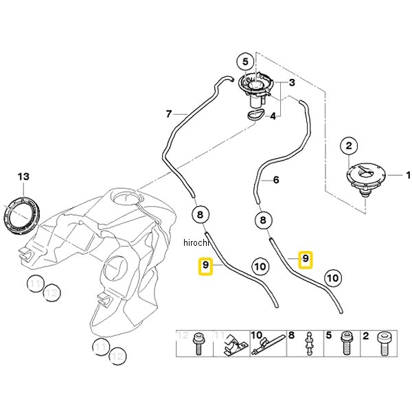 BMW純正 ホース メートル売り 11747797115 JP店