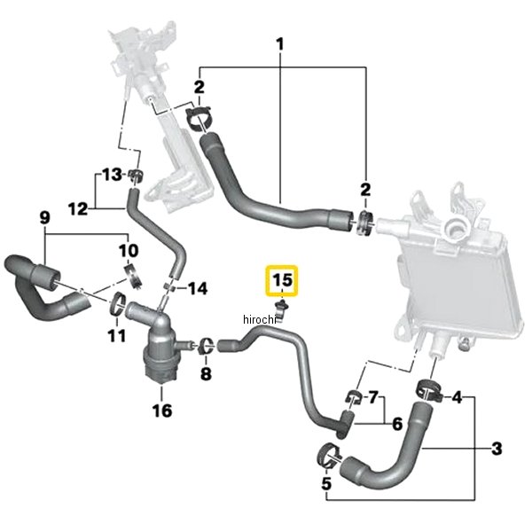 BMW純正 ホース ホルダー 13537708472 JP店