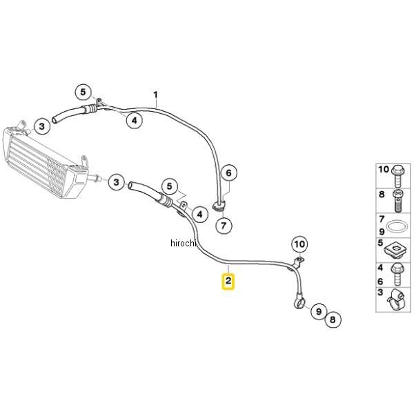BMW純正 オイル クーラー パイプ リターン 17227703621 JP店