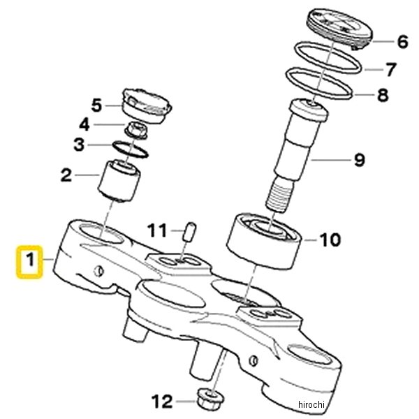 BMW純正 フォーク ブリッジ アッパー、固定部付き 31427718170 JP店