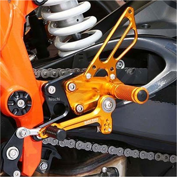 ベビーフェイス BabyFace バックステップキット 14年-19年 KTM 1290スーパーデュークR ゴールド 002-KT008GD JP店