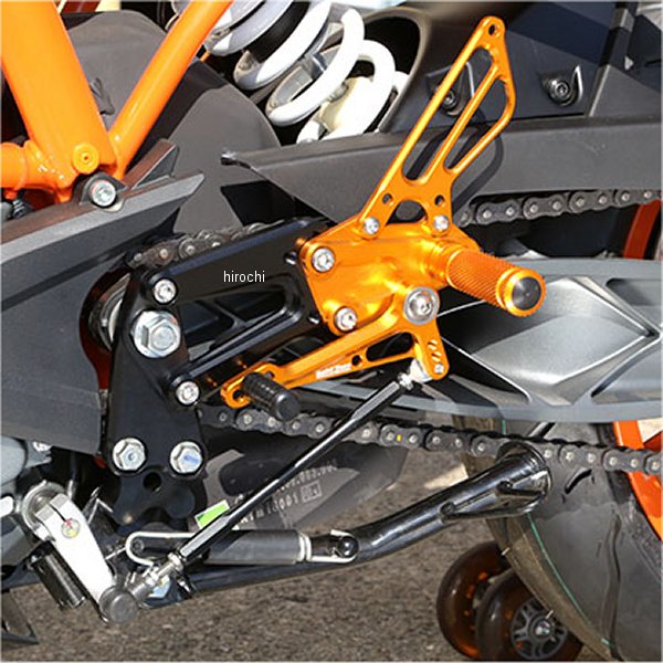 ベビーフェイス BabyFace バックステップキット 14年 KTM RC125、RC390 ゴールド 002-KT009GD JP店