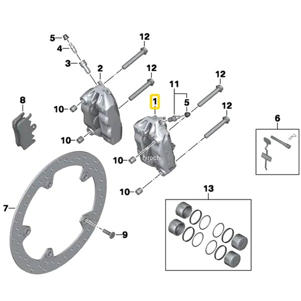 BMW純正 ブレーキ キャリパー LH 34118556205 JP店