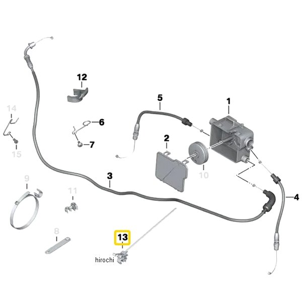 BMW純正 ホース ホルダー、3 コンソール 61137698133 JP店
