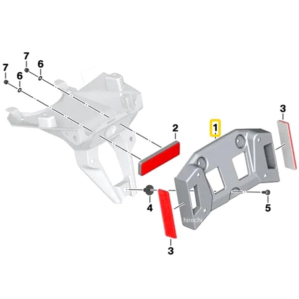 BMW純正 ライセンス プレート アダプター 63148526808 JP店