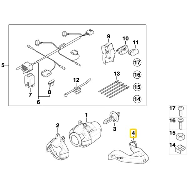 BMW純正 補助前照灯ホルダー LH 71607715831 JP店