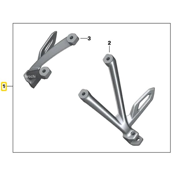 BMW純正 セット フットレストホルダー 黒 77422459693 JP店