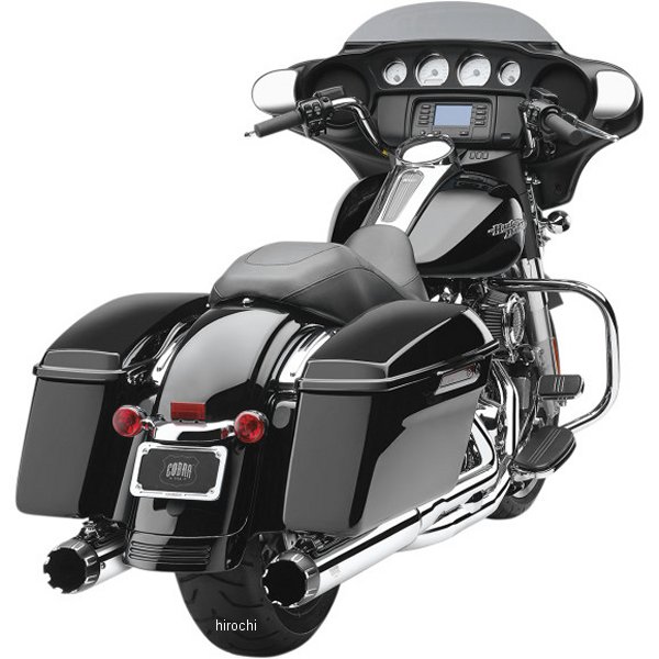 【USA在庫あり】 コブラ COBRA 4インチ スリップオンマフラー 17年以降 クローム/コントラスト 1801-1166 JP店(2.0)