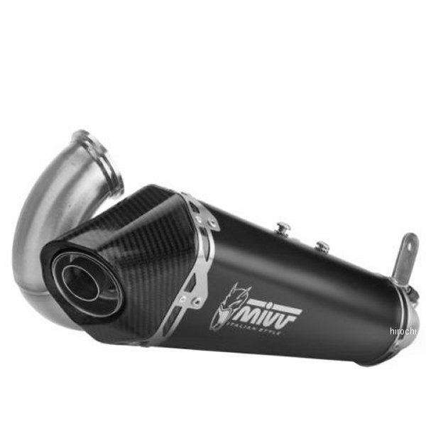 ミヴ Mivv スリップオンマフラー 触媒なし DELTA RACE 20年-21年 ドゥカティ PanigaleV2 ブラックステンレス D.046.LDRB JP店