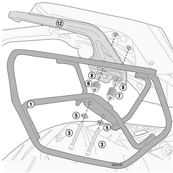 ジビ GIVI TE5125 サイドバッグサポート 17年-19年 G310R 17112 JP店