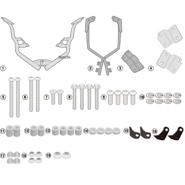 【メーカー在庫あり】 ジビ GIVI SR2147 スペシャルリアラック 20年-21年 T-MAX560 18895 JP店