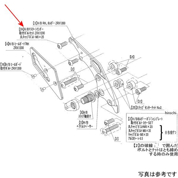 ビート BEET マスターシリンダーボルトSET ZRX1200R/S 9113-K61-00 JP店