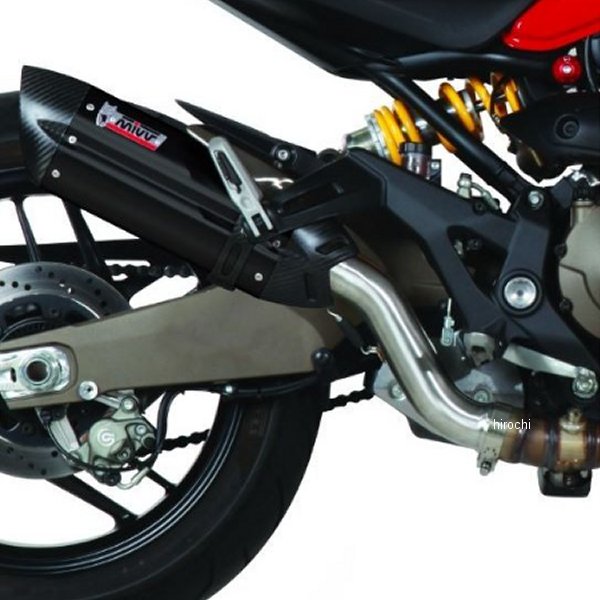 ミヴ Mivv スリップオンマフラー SUONO 15年-17年 ドゥカティ Monster821 ブラックステンレス D.030.L9 JP店