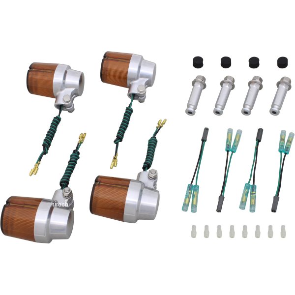 ポッシュ POSH ウインカーセット スーパーバイク 98年 GSX400 インパルス バフ/オレンジ 080093-23 JP店