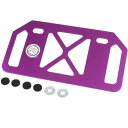 【メーカー在庫あり】 ポッシュ POSH ライセンスバックプレート 山型 50cc-125cc用 紫 500392-05-10 JP店