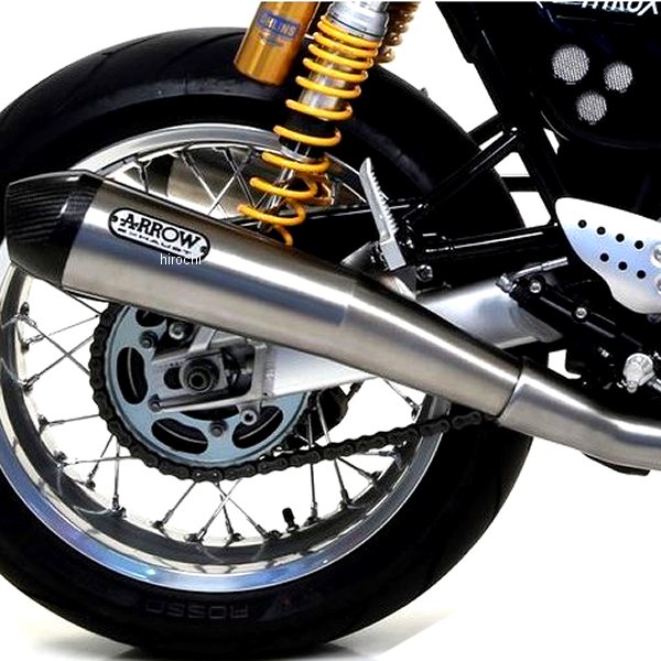 アロー スリップオンマフラー PRO RACE デュアル 16年-20年 トライアンフ Thruxton1200 ニクロム/カーボンエンド 71851RKI-Thruxton1200 JP店