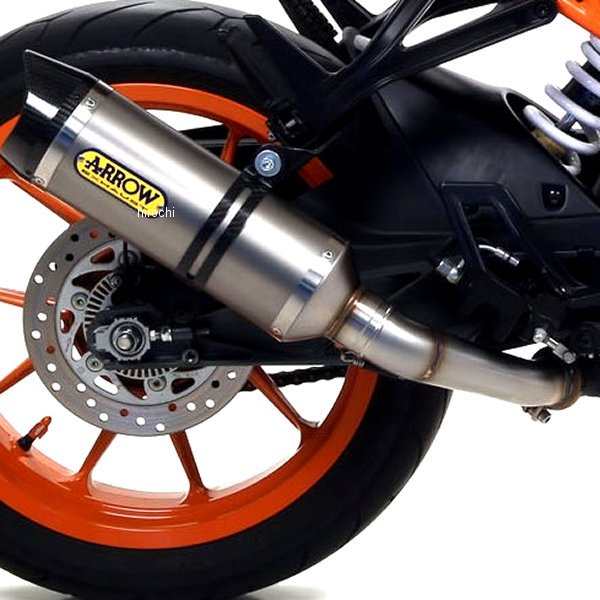 アロー ARROW スリップオンマフラー THUNDER 17年-20年 KTM RC390 チタン/カーボンエンド 71860PK+71667MI-RC390 JP店