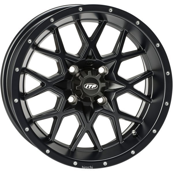 KAWASAKI - 【USA在庫あり】 ITP ホイール ハリケーン 15x7 4/110 5+2 つや消し黒 0230-0717 JP