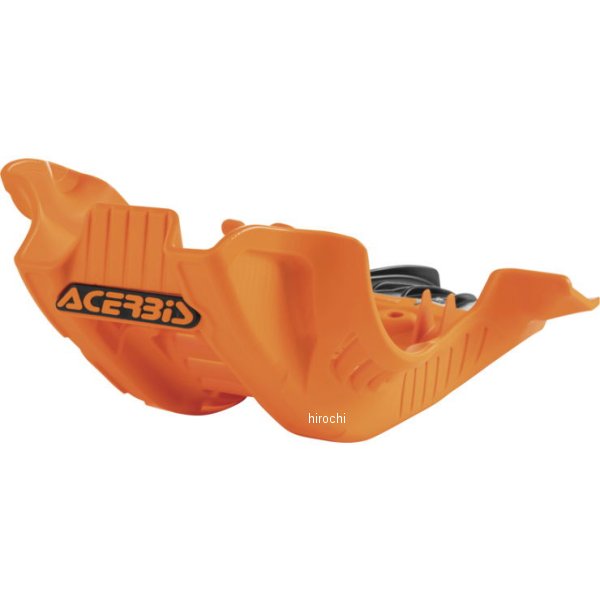 【USA在庫あり】 アチェルビス ACERBIS スキッドプレート ラージ 19年-22年 KTM XC-F250 黒/オレンジ acb2791685321 JP店