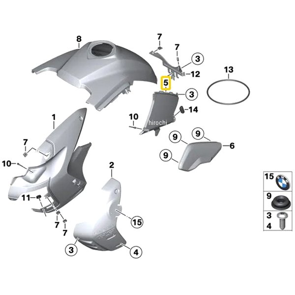 BMW純正 フューエル タンク カバー LH 46637693433 JP店