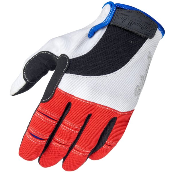 【メーカー在庫あり】 ビルトウェル Biltwell モトグローブ 赤/白/青 XSサイズ 1501-1208-001 JP店(2.0)