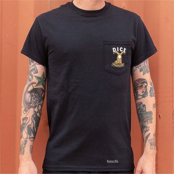 【メーカー在庫あり】 ダイスマガジン ポケットTシャツ 4/13 黒 XLサイズ 028880-N...
