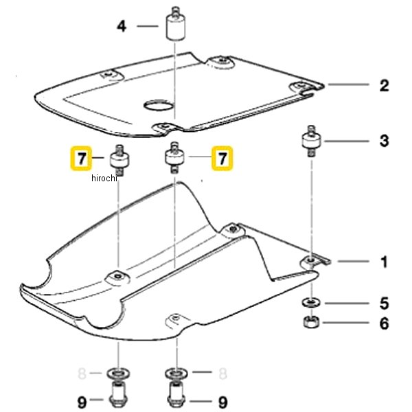 BMW純正 ラバー マウント L=47mm 11111343054 JP店