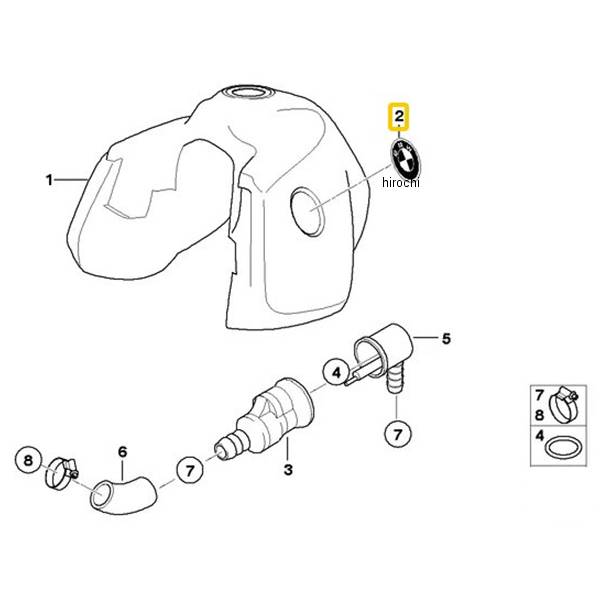 BMW純正 エンブレム D=78mm 16117664597 JP店