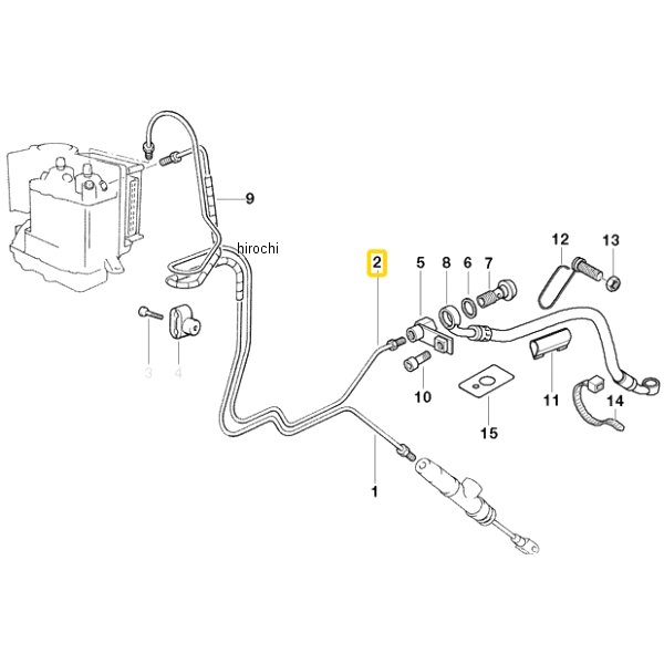 BMW純正 R リターン ブレーキ ライン 34322338141 JP店