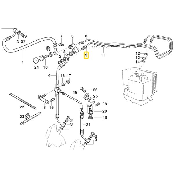 BMW純正 F リターン ブレーキ ライン 34327676976 JP店