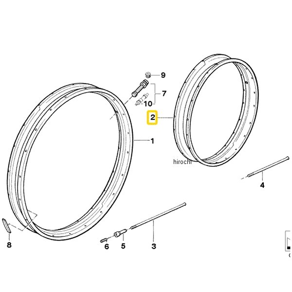 BMW純正 R ホィール リム 4,00X17 MT H2 36317666543 JP店