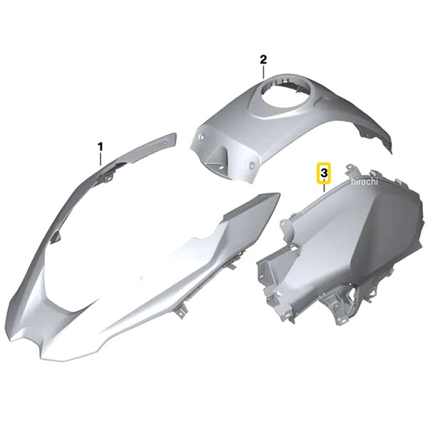 BMW純正 フューエルタンクカバー RH ASPHALT-GREY 46638409250 JP店