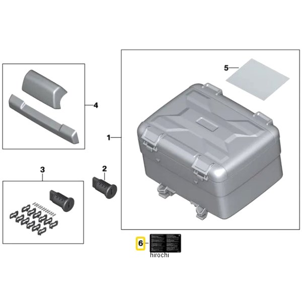 BMW純正 注意書 最高速度/積載 VARIO-TOPCASE 77438568811 JP店