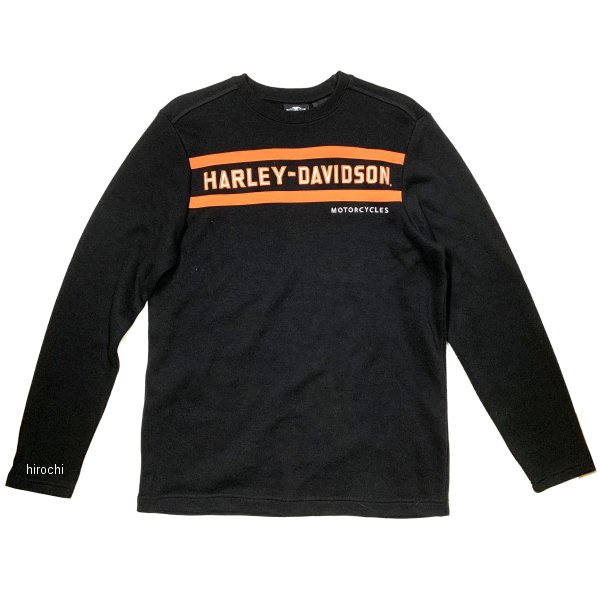 【即納】 ハーレー純正 新品 ロングTシャツ クラシックチェスト ストライプ 黒 Sサイズ 99090-13VM/000S JP店