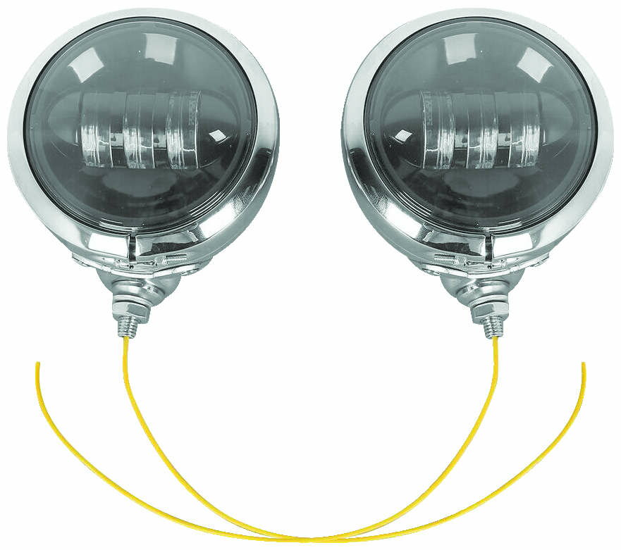 【USA在庫あり】 レトリックライティング LETRIC LIGHTING 4.5インチ パッシングランプ 黒/クローム letLLC-PL-BC JP店