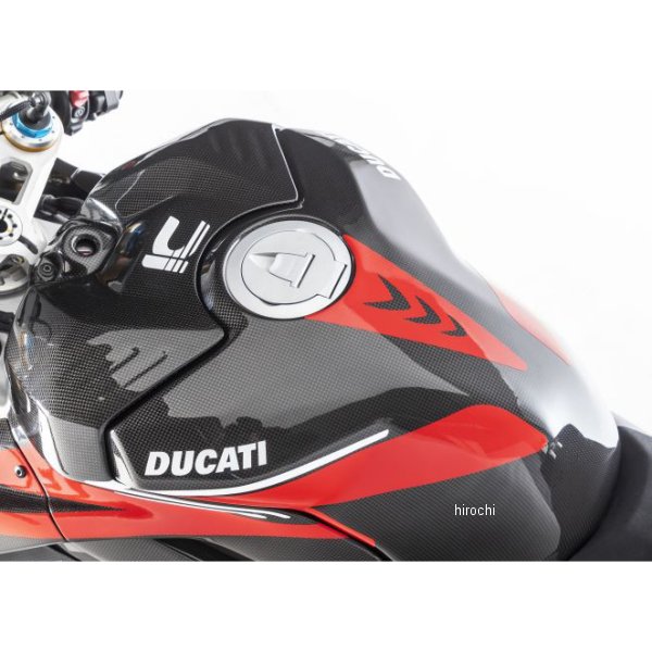 Ilmberger タンクフェアリングカウルクラッシュパッド付き 艶あり 19年 ドゥカティ PANIGALE V4R RACING カーボン TAV-059-D4RAG-K-R JP店
