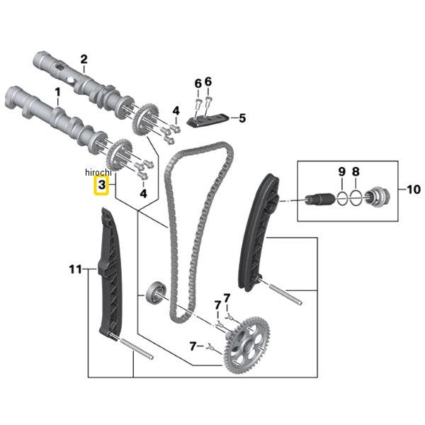BMW純正 タイミング チェーン セット 11008404492 JP店